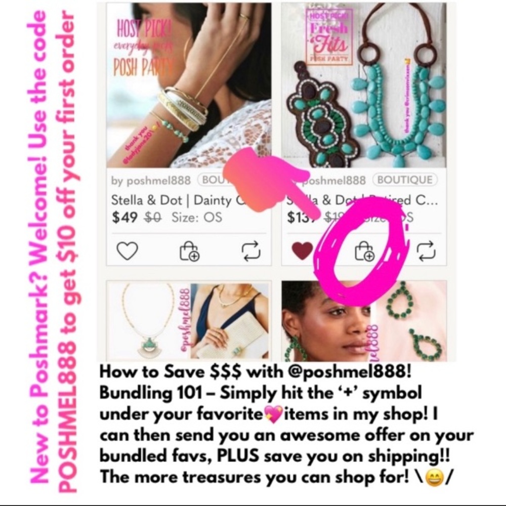 Stella & Dot | Sparkling Cascading Crystal Bejeweled Chandeliers Silver … - Picture 6 of 10